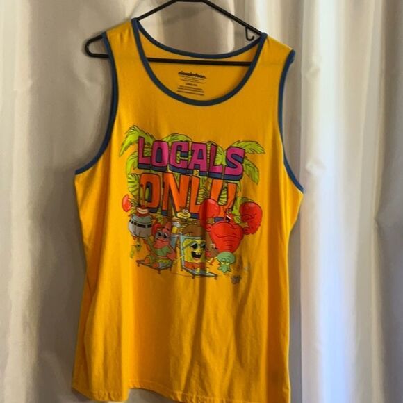 NWOT SPONGE BOB mens tank in size large - Picture 2 of 8